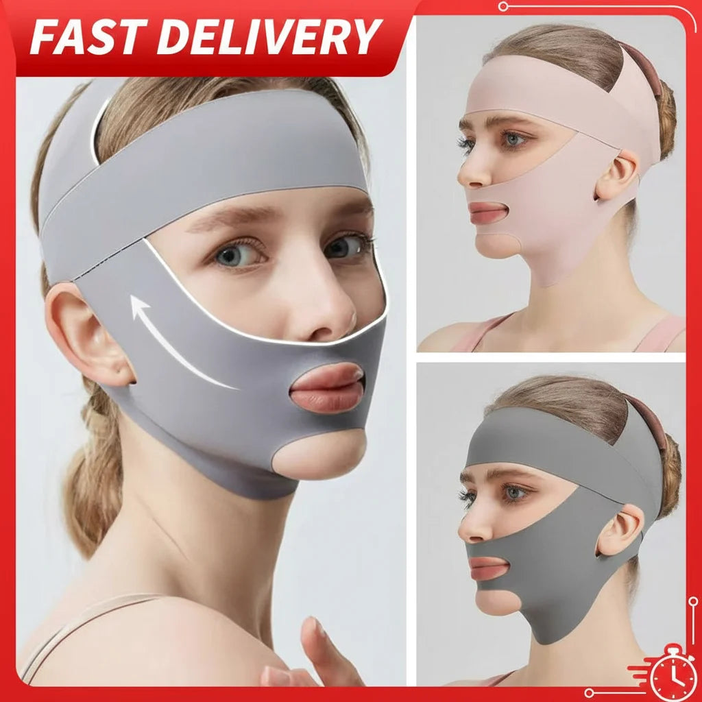 1/2pcs Breathable V-Shape Face Lifting Bandage Tighten & Firm Chin.