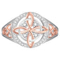 Bicolor Cubic Zirconia Ring Protect Your Loved Ones