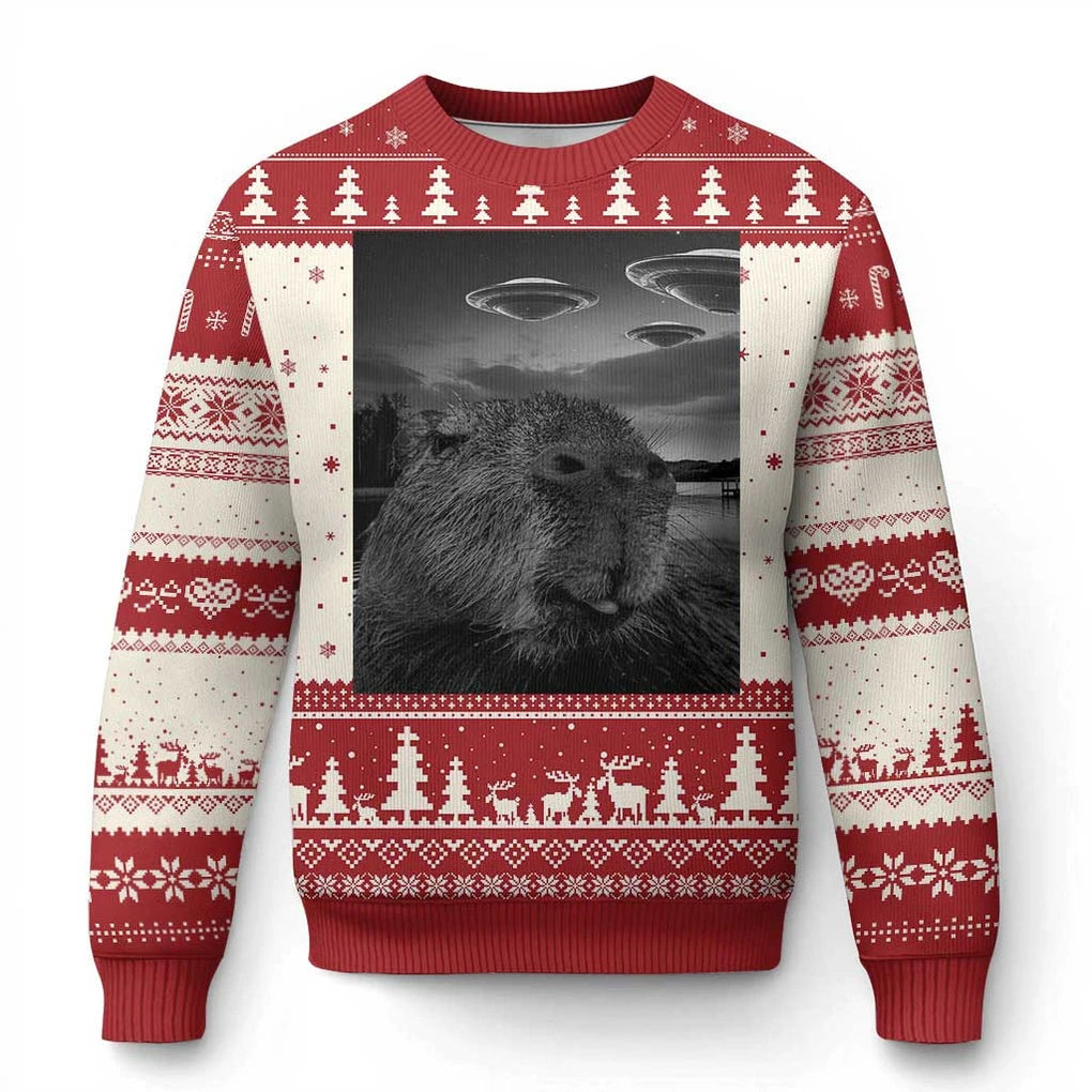 Funny Santa Capy Meme Xmas Vibe Gift Xmas