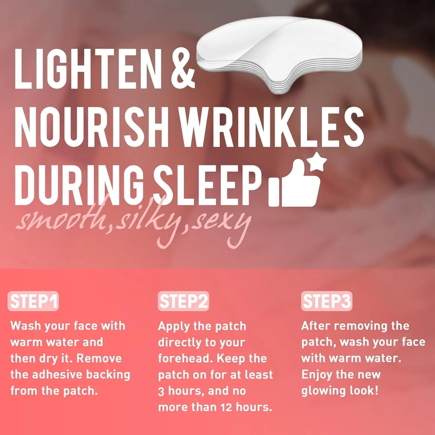 8Pcs Silicone Forehead Wrinkle Patches