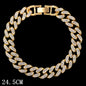 14 MM Iced Out Miami Cuban Link Chain Anklet For Women