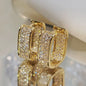 2026 Women's Full Cubic Zirconia Hoop Earrings Accessories
