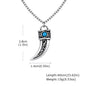 Vintage Horn Charms Necklace for Men