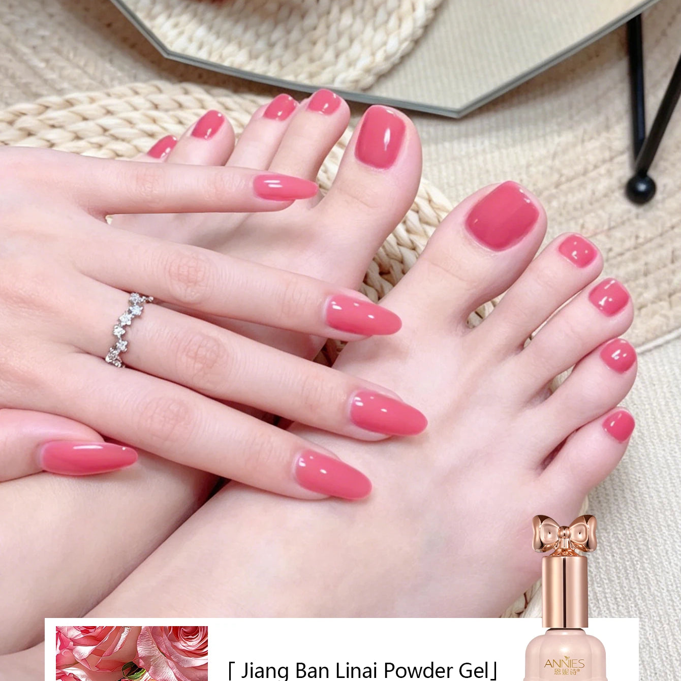Nude Pink Red Gel Nail Polish 10ml
