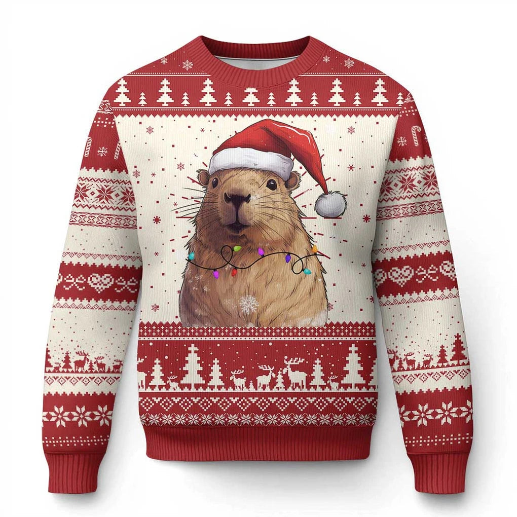 Funny Santa Capy Meme Xmas Vibe Gift Xmas