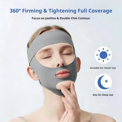 1/2pcs Breathable V-Shape Face Lifting Bandage Tighten & Firm Chin.