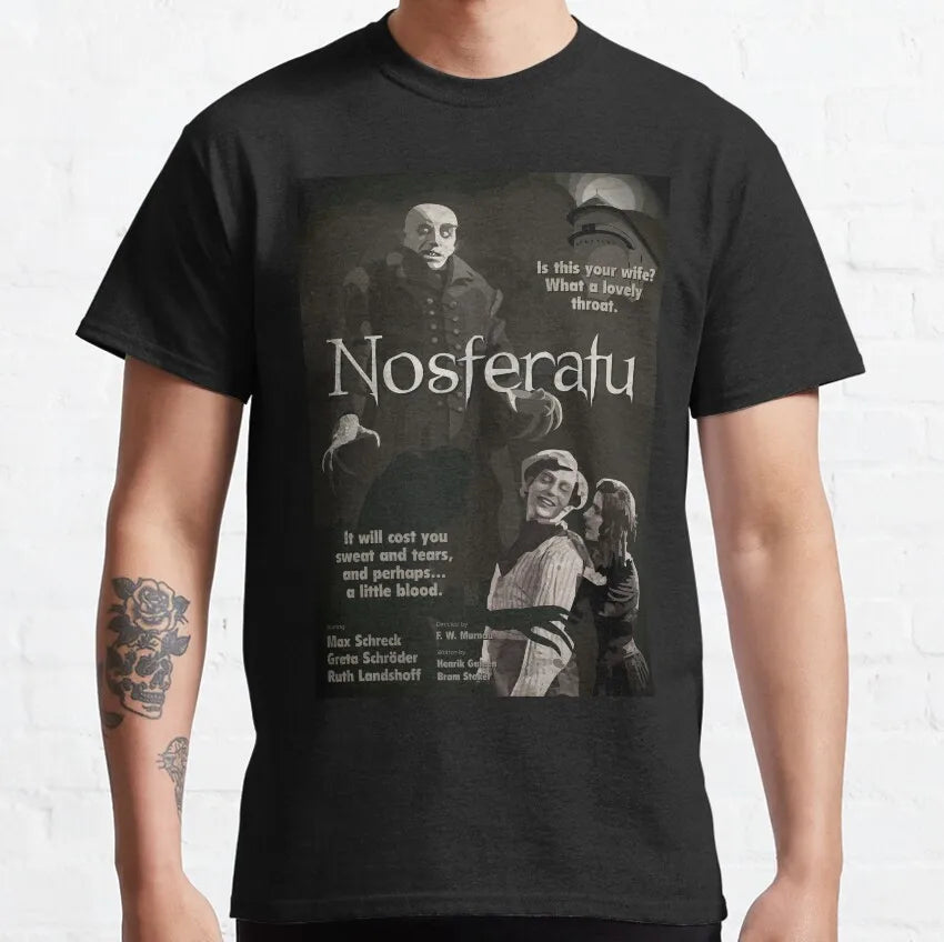 Scary Movie Nosferatu Silhouette Horror Shadow 100% Cotton