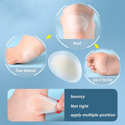10 pcs mix Gel Heel Protector Pain Relief Plaster Foot Care
