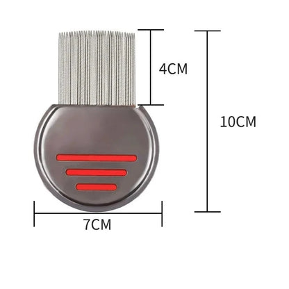 Dense lice comb for pets/children's hair to get rid of head lice.
