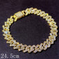 14 MM Iced Out Miami Cuban Link Chain Anklet For Women