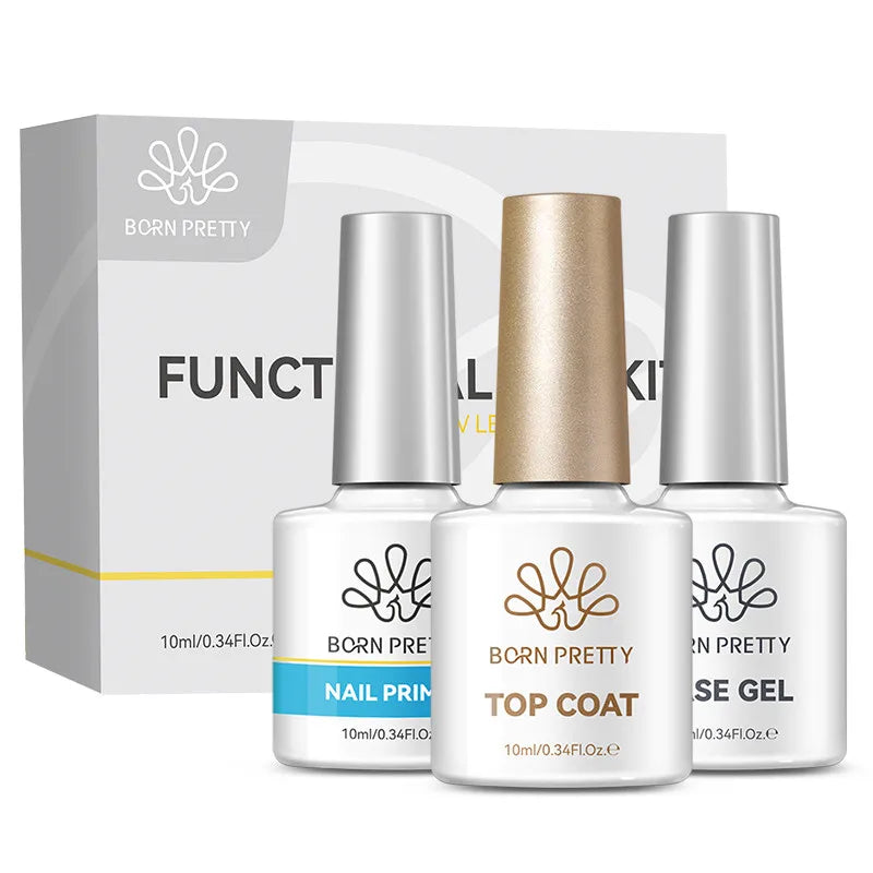 BORN PRETTY 3pcs Functional Gel Kit 10ml