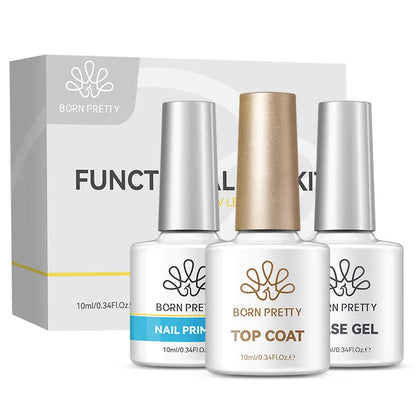 BORN PRETTY 3pcs Functional Gel Kit 10ml