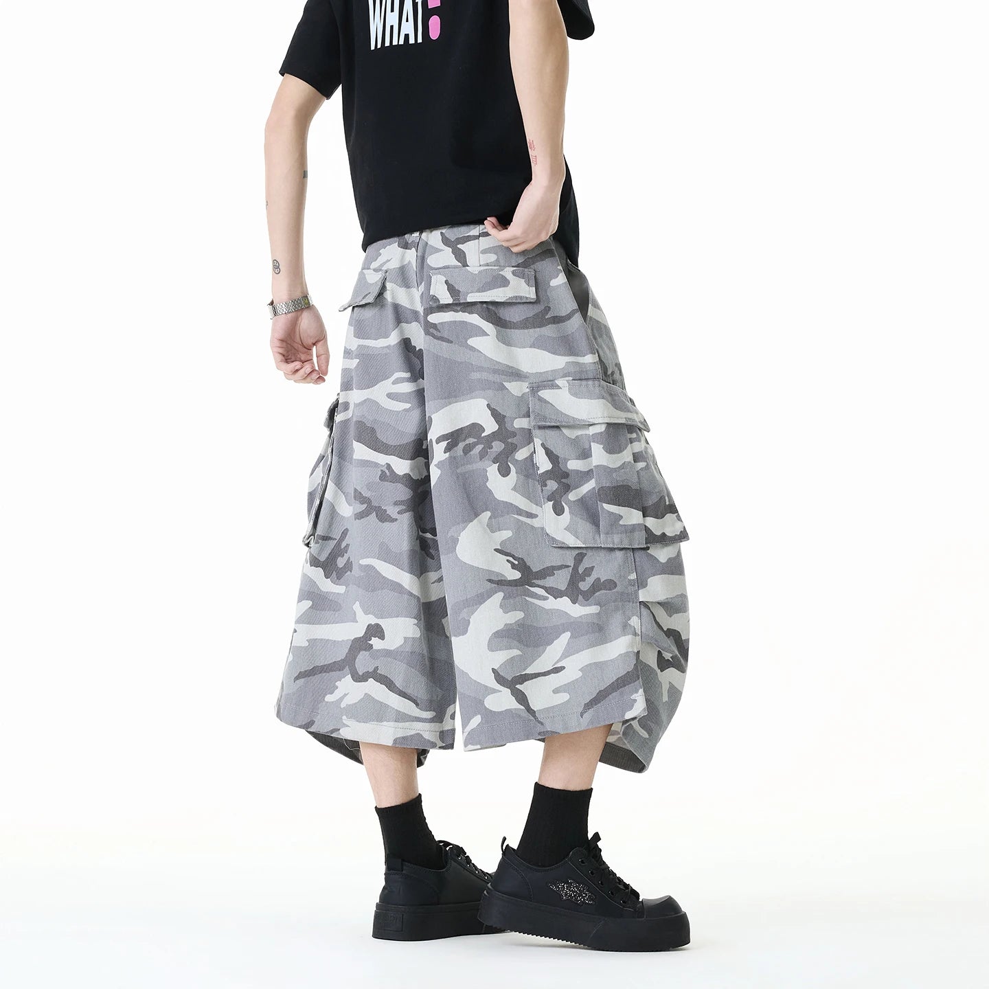 Summer New Camouflage Capri Pants Multi-Pocket Classic