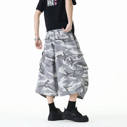 Summer New Camouflage Capri Pants Multi-Pocket Classic