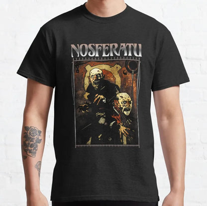 Scary Movie Nosferatu Silhouette Horror Shadow 100% Cotton