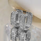 2026 Women's Full Cubic Zirconia Hoop Earrings Accessories