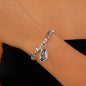 Simple Baroque Irregular Gray Crystal Pendant Necklace For Women