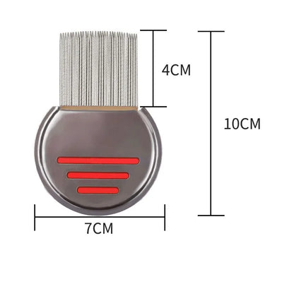 Dense lice comb for pets/children's hair to get rid of head lice.