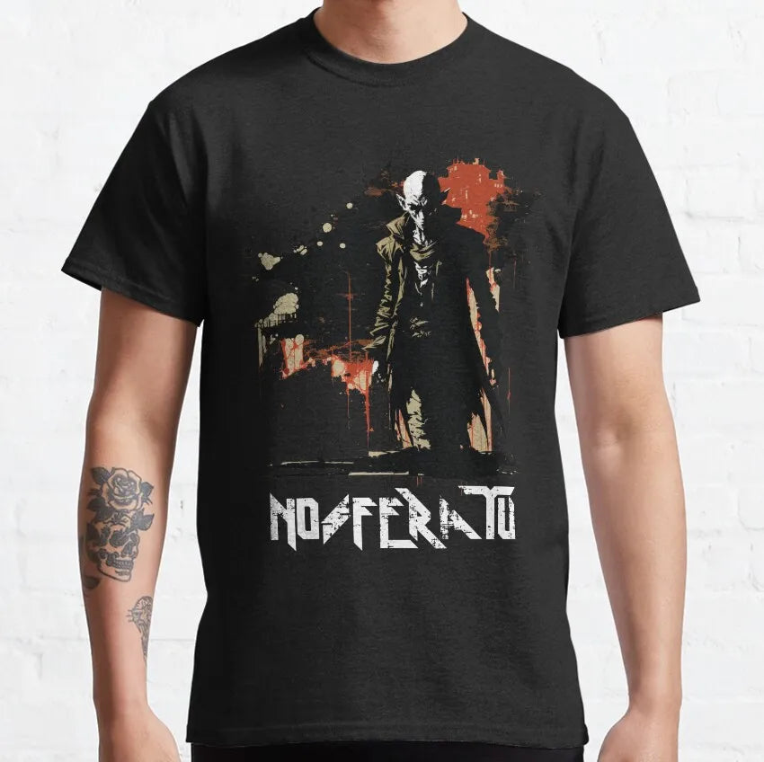Scary Movie Nosferatu Silhouette Horror Shadow 100% Cotton