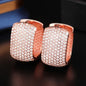 2026 Women's Full Cubic Zirconia Hoop Earrings Accessories