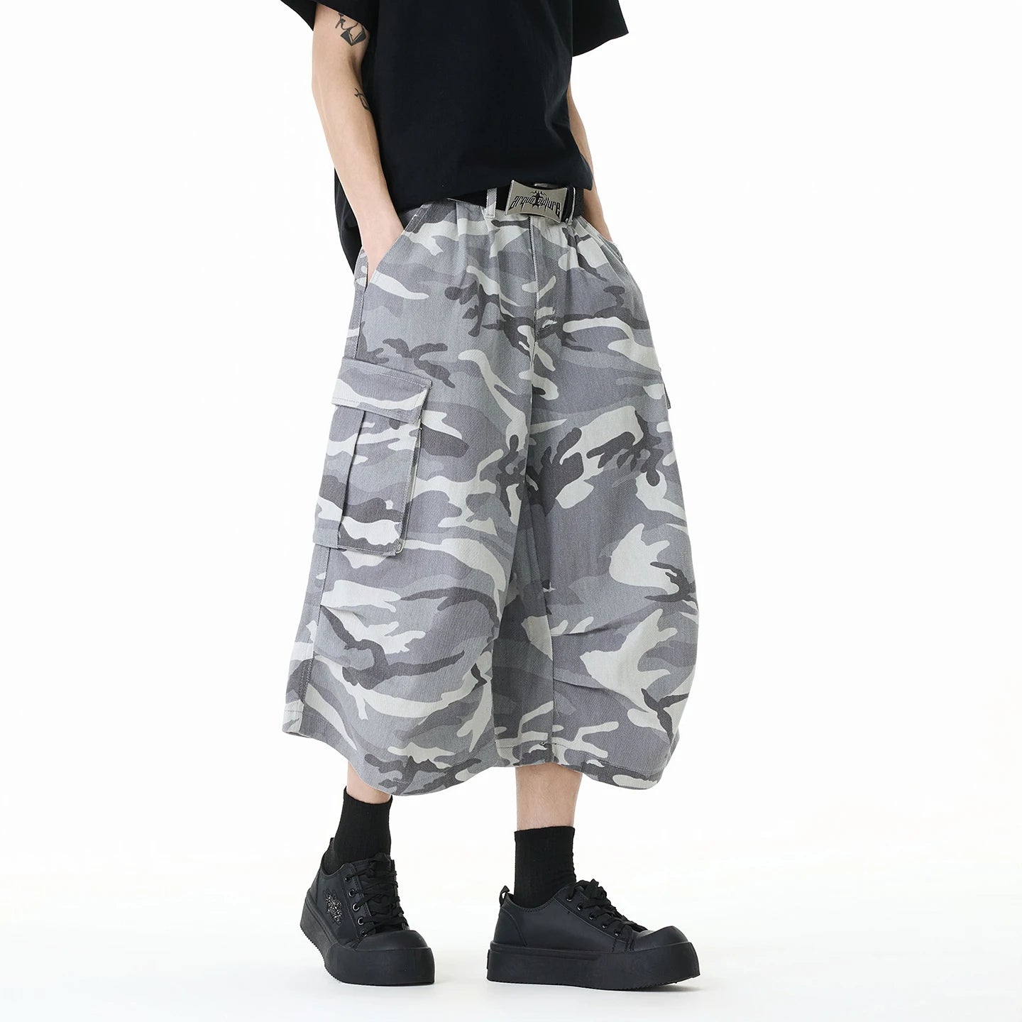 Summer New Camouflage Capri Pants Multi-Pocket Classic