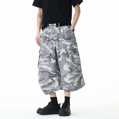 Summer New Camouflage Capri Pants Multi-Pocket Classic