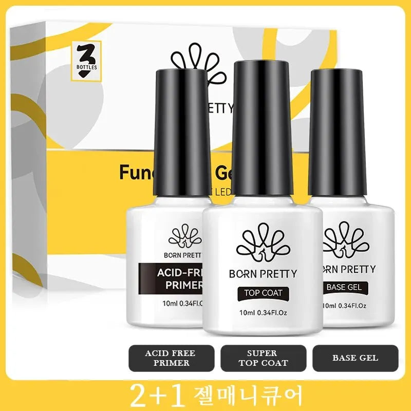 BORN PRETTY 3pcs Functional Gel Kit 10ml