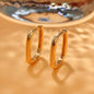 2026 Women's Full Cubic Zirconia Hoop Earrings Accessories