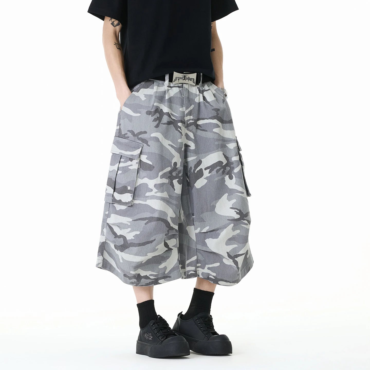 Summer New Camouflage Capri Pants Multi-Pocket Classic