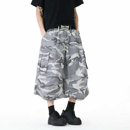Summer New Camouflage Capri Pants Multi-Pocket Classic