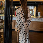 Black Polka Dot 2 Piece Set front view